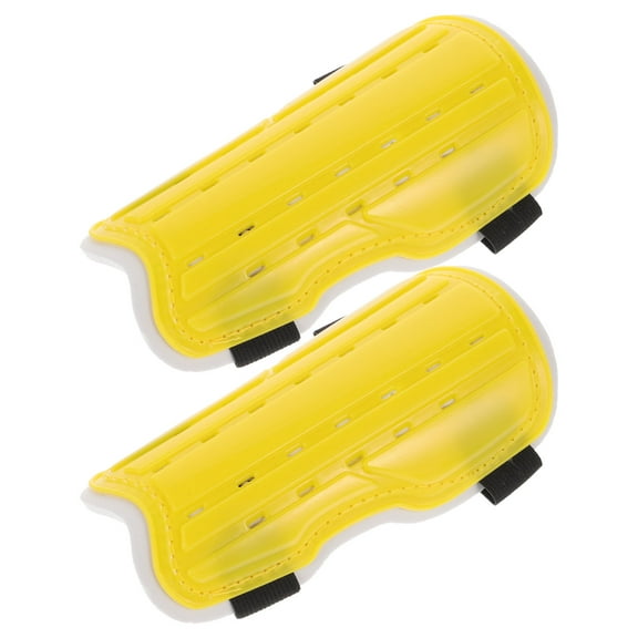 HOMEMAXS  Football Shin Pads Guards Little Boys Kids Soccer Men's Child Yellow