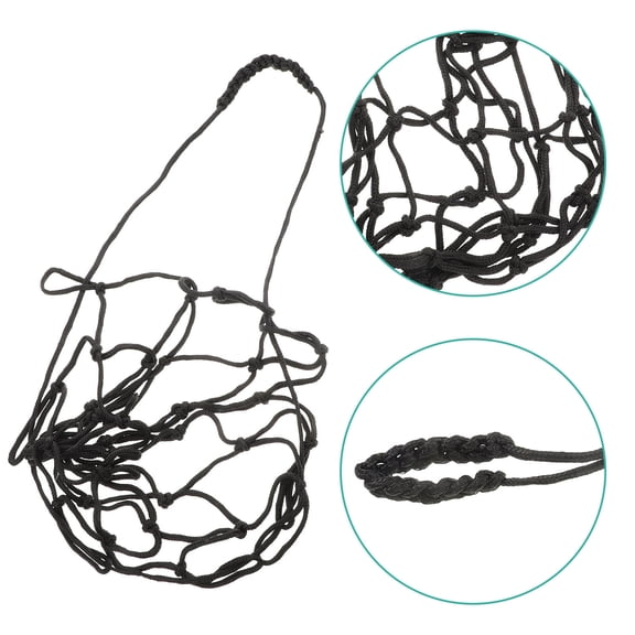 HOMEMAXS Football Training Net for Youth Adjustable Waist Belt Portable Black Nylon Soccer Practice Tool 1