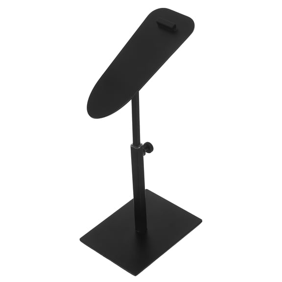 BEADCEST Black Stainless Steel Adjustable Shoe Stand for Retail Stores and Home Shoe Display Organizer