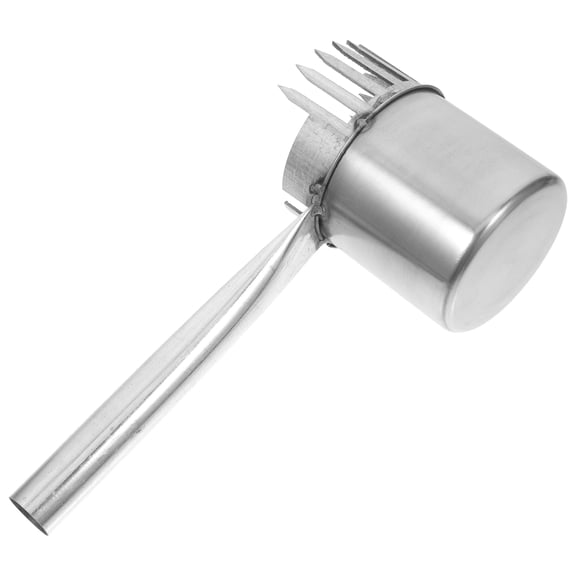 HOMEMAXS Fruit Picker Tool for Garden Use Crafted from Metal Silver Color Lightweight Portable Efficient Design Ensuring Safety 7.5 inches