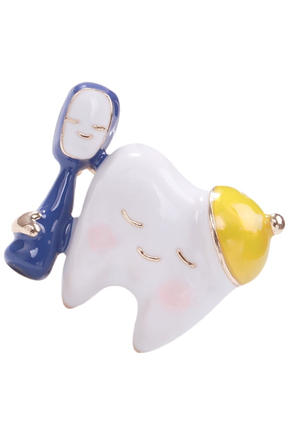 Dental Enamel Pin for Women Multi Color Alloy Badge Decorations 0.8 inches