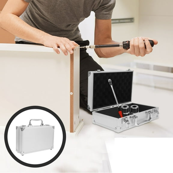 Minkissy Bead Organizer Tool Case Aluminium Alloy 1Pcs Portable Multi Functional Silver