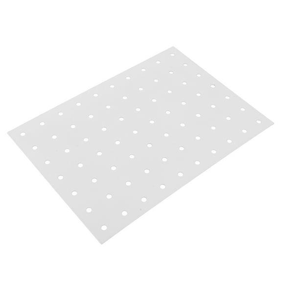 Garage Tool Storage Pegboard Metal Perforated Board 25.30X17.70X0.10CM White