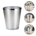 thumbnail image 1 of HOMEMAXS  Garbage Can Chrome Bathroom Trash Litter Automatic Office Silver, 1 of 8