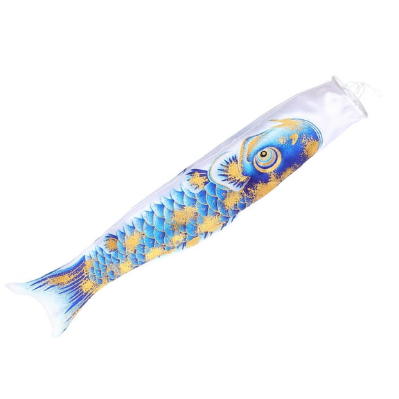 HOMEMAXS  Garden Bronzing Carp Banner Creative Wind Flag Unique Outdoor Decoration