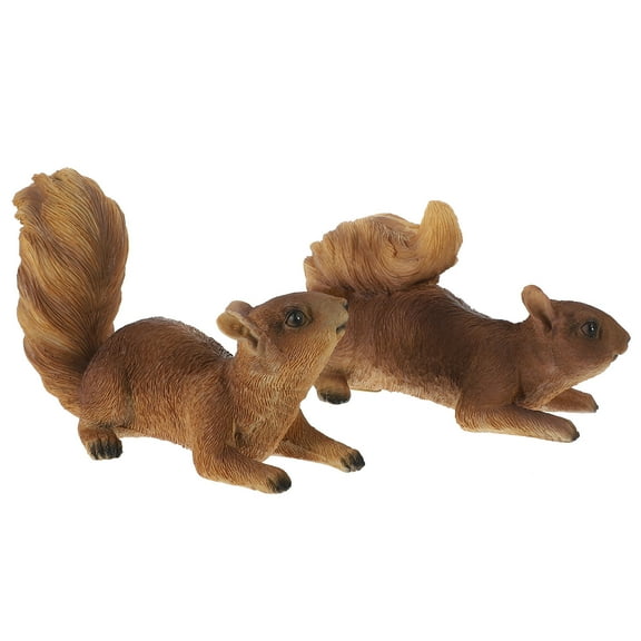 HOMEMAXS Garden Decor Resin Squirrel Hanging Ornament Lovely and Unique Shape for Yard Adorn 2Pcs
