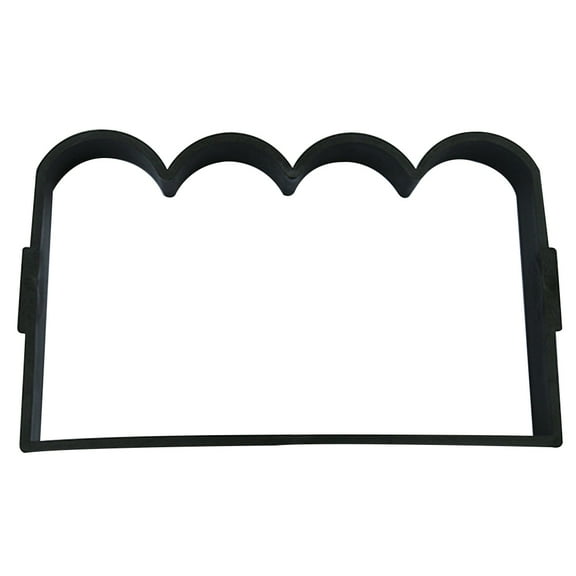 Plastic Black Flower Fence Mold for Handy Craft Use Easy to Store 4 Pieces