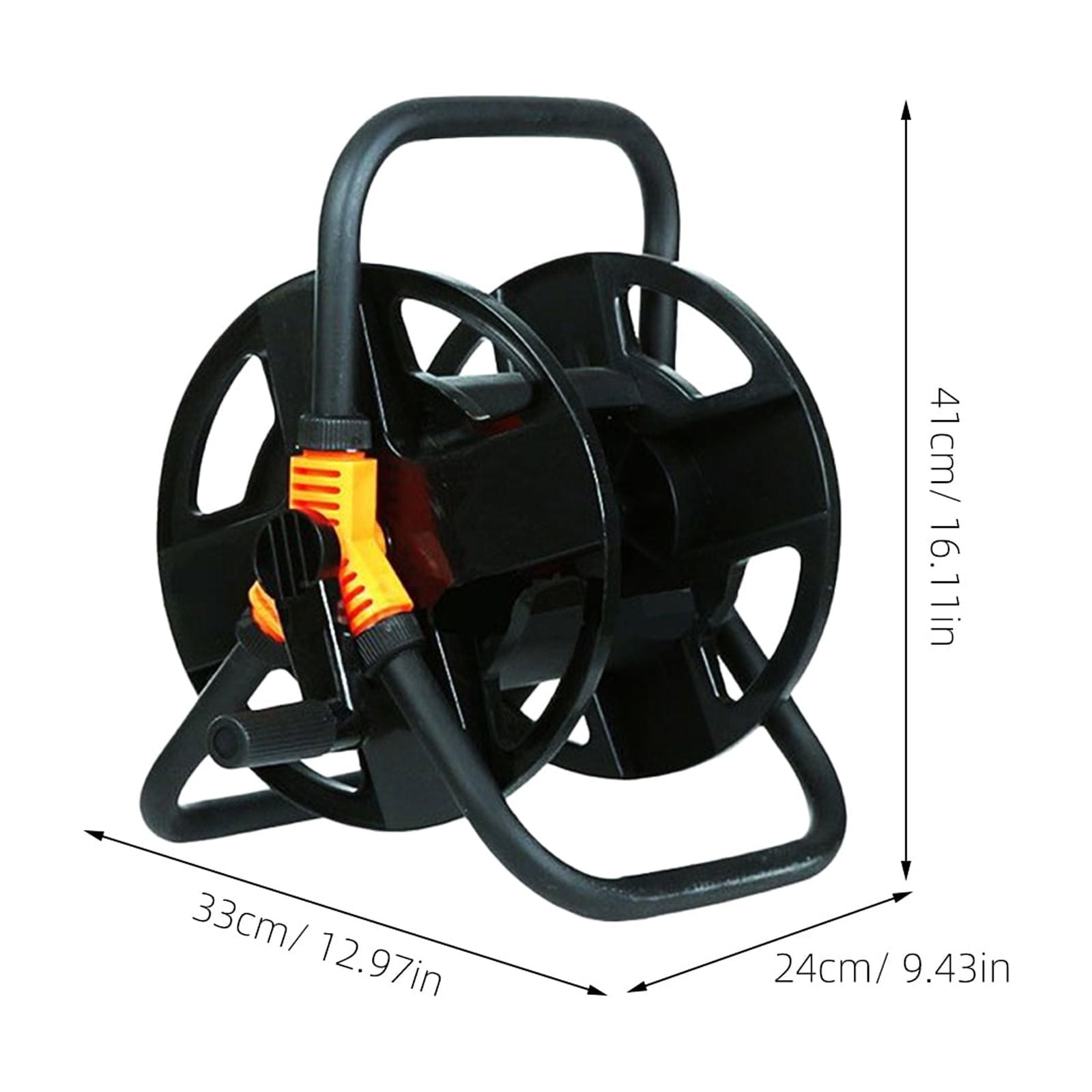 HOMEMAXS  Garden Hose Holder Reel with Handle Car Wash Rack