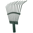 thumbnail image 1 of HOMEMAXS Garden Leaf Rake with Carbon Steel Teeth for Efficient Lawn Cleaning in Green Color 9.5 Inch, 1 of 8