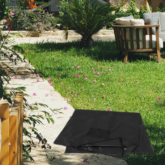 HOMEMAXS Garden Tool Tote And Leaf Bagger For Yard Tools And Garden Tool Stand With Leaf Catcher For Yard Cleaning Black