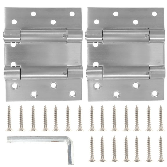 HOMEMAXS Gate Stainless Steel Spring Hinge Door Hinges Double Swinging
