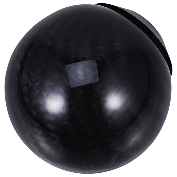 HOMEMAXS Gear Shift Knob for Car Use Black Carbon Fiber and Aluminum Alloy Lightweight Durable Stylish Design