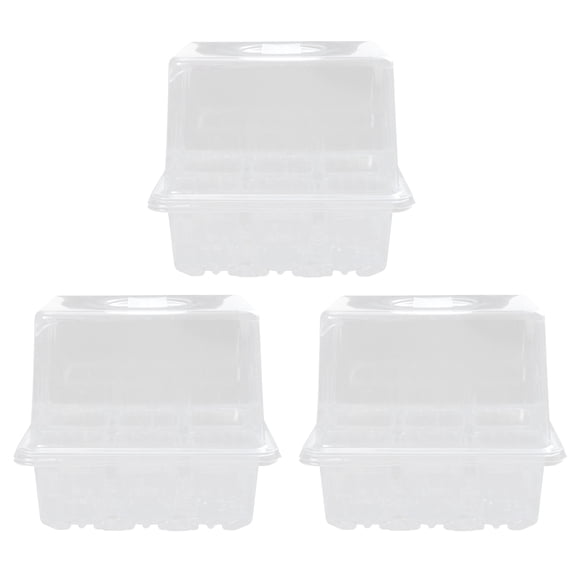 Germination Box 3Pcs 11.2X6.3X5.7in for Easy to Clean in Nursery Boxes