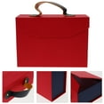 thumbnail image 1 of HOMEMAXS  Gift Packing Box Gift Wrapping Holder Party Favor Empty Gift Box with Handle, 1 of 8