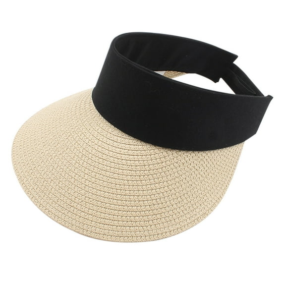 HOMEMAXS Glow Summer Sun Hat Visor Hat Women's Sun Hat Miss 33x27x13cm Beige