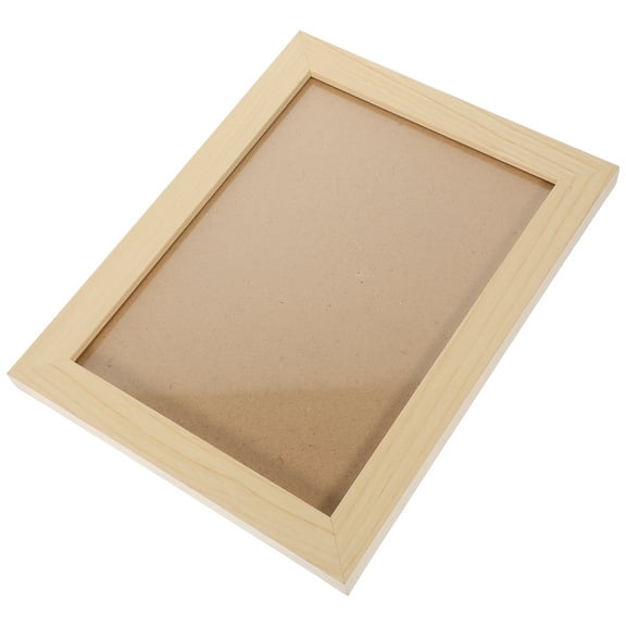 HOMEMAXS Wooden Picture Frame for Desktop Display Assorted Color with Stable Base and Adjustable Support 4x6 Inches