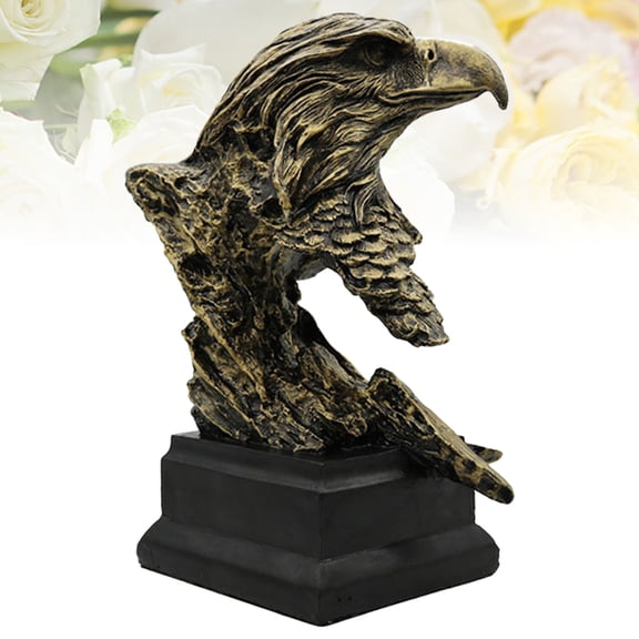 Gold Home Decor Eagle Ornaments Figurine for Office/home High Intensity