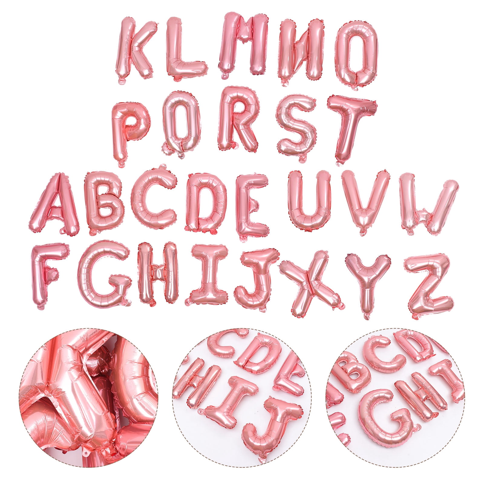 HOMEMAXS Golden Aluminium Foil Letter Balloons for Decoration 26 Pieces ...