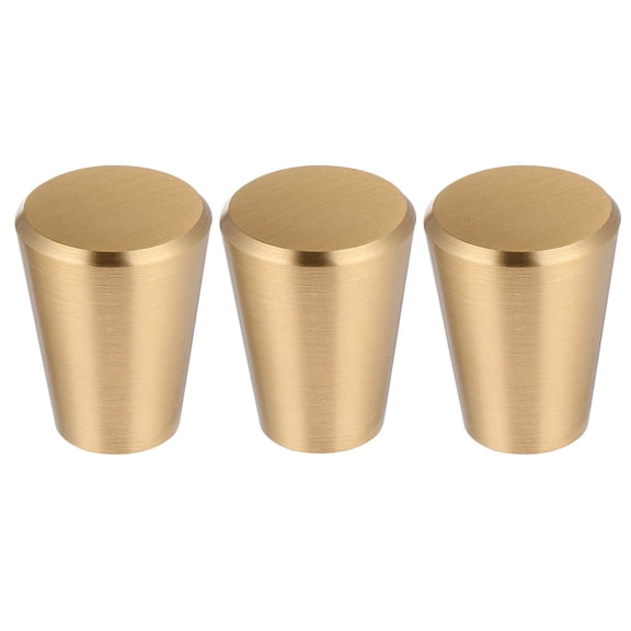 CRAFTHROU Dresser Drawer Handles Copper Modern Minimalist Easy to Install Home Decoration 3 Pcs