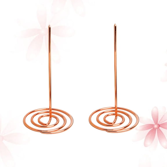 Minkissy Menu Fork Metal Rose Golden 2Pcs