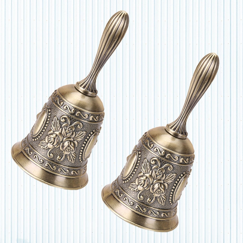 Golden Zinc Alloy Table Bell for Restaurant Reception Vintage Design ...