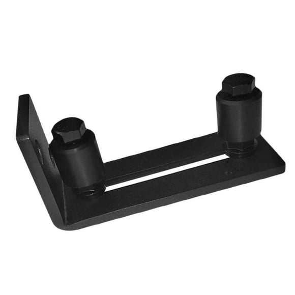 HOMEMAXS  Ground Mount Sliding Barn Door Stopper Sound Proof Floor Black