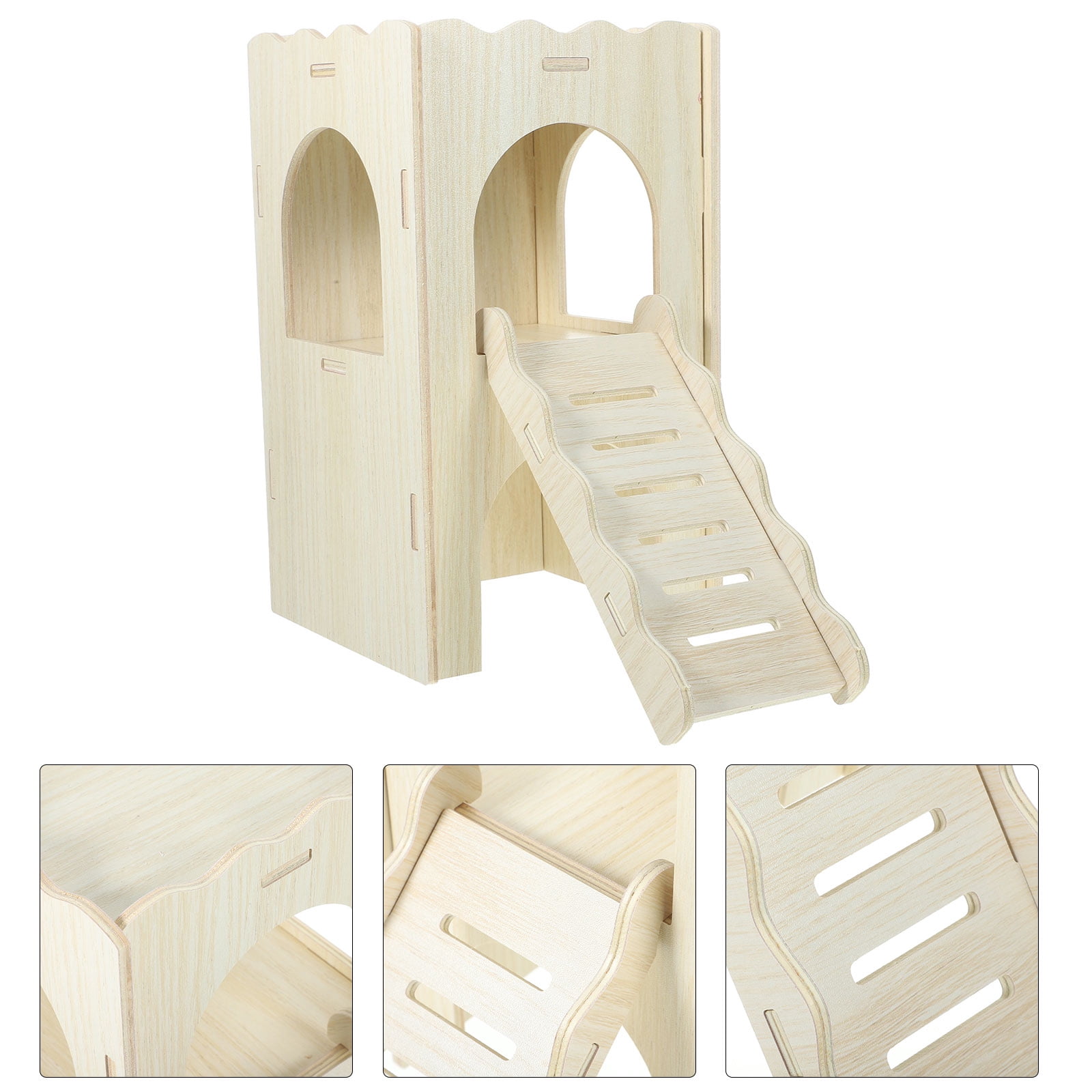 Picture of HOMEMAXS Guinea Pig Hideout House Hamster Ladder Hideaway Mall Animal ...