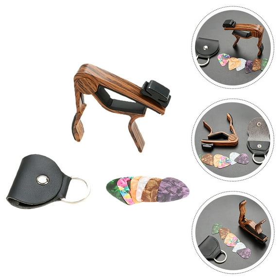 HOMEMAXS  Guitar Portable Capo Instrument Accessory for Acoustic Picks