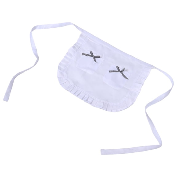 HOMEMAXS Half Apron Kitchen Apron Restaurant Chef Apron Cosplay Apron Fancy Half Waist Apron for Female Chefs Waitresses and Gardeners
