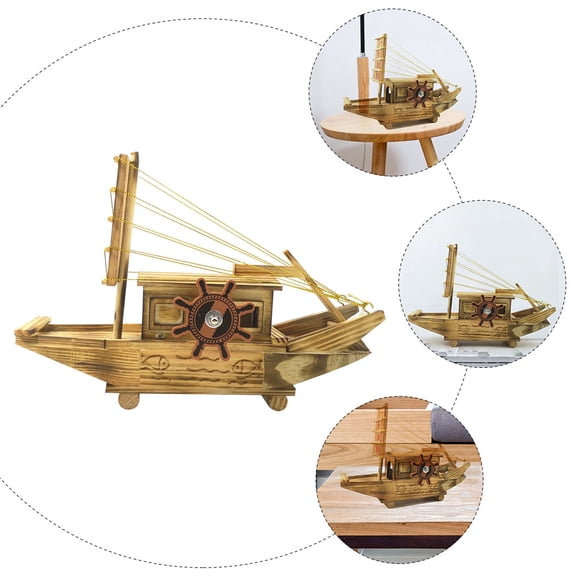 Minkissy Nautical Themed Decor Sailboat Ornament Smooth Sailing Ornaments 1Pack