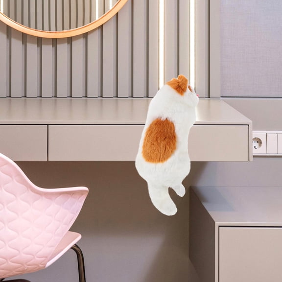 HOMEMAXS Hanging Cat Sculpture Statue Versatile Decor for Garden and Patio for Cat Lovers