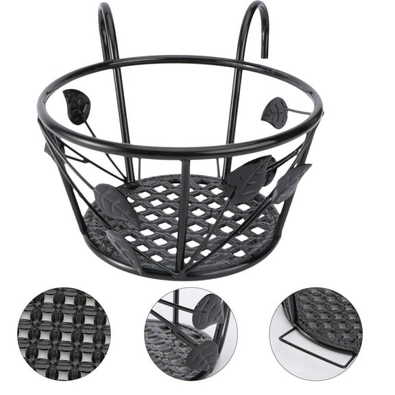 HOMEMAXS Hanging Flowerpot Shelf with Durable Hooks for Balcony Railing Storage 1Pc