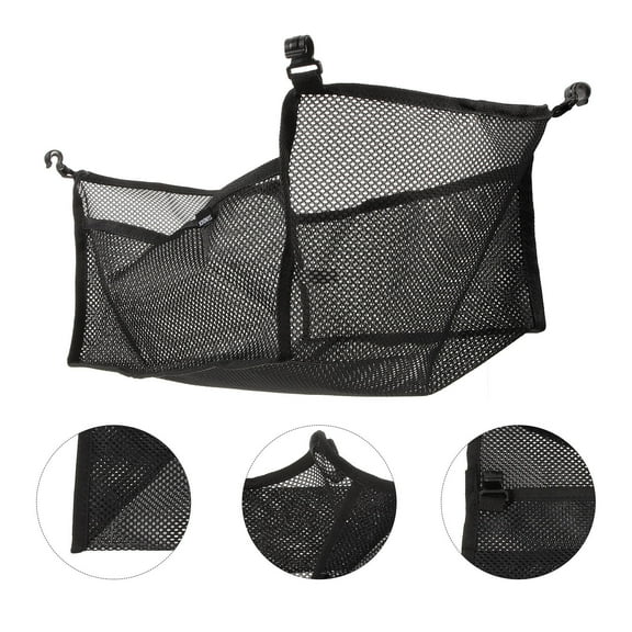 HOMEMAXS Hanging Mesh Bag for Camping Table Mesh Storage Bag Folding Table Sundries Bag
