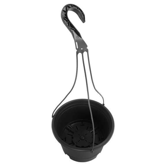 HOMEMAXS Plastic Hanging Plant Container with Hook, Indoor Outdoor Garden Planter Flower Holder for Home Decor