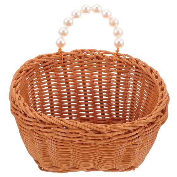 HOMEMAXS Hanging Wicker Baskets for Wall Fruit Ginger Garlic Storage