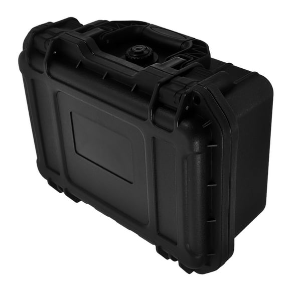 HOMEMAXS Hardware Toolbox Power Tools Case Storage with Handle Toolkit Travel Black