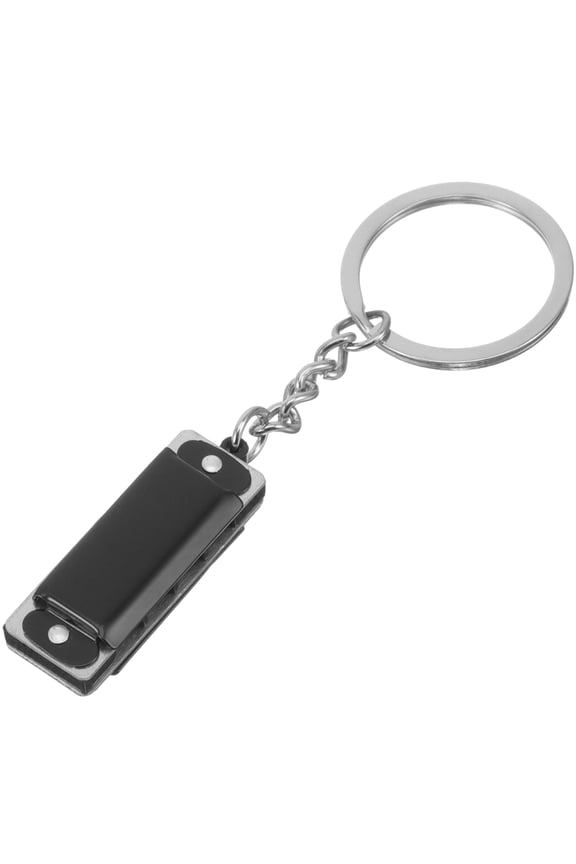Harmonica Keychain Backpack Decor Kids Musical Instruments Child Black