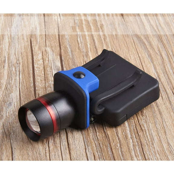 Headlamp Headlight Hat-clipped Lamp with Adjustable Base 3 Lighting Modes Flashlight Torch Lamp Clip on Light Fishing Lamp (Black)