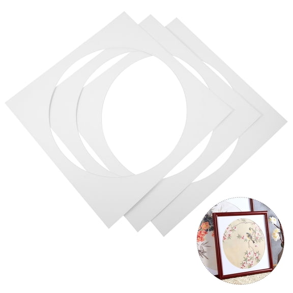 Hemoton 3pcs Pre Cut Picture Frame Mattes for Artwork Photo Display with Backing Boards