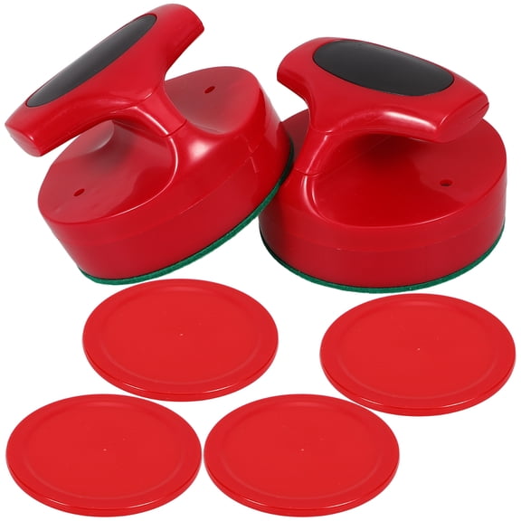 HOMEMAXS Hockey Game Accessories Plastic Ice Puck Pucks Air Kit Tabletop Red