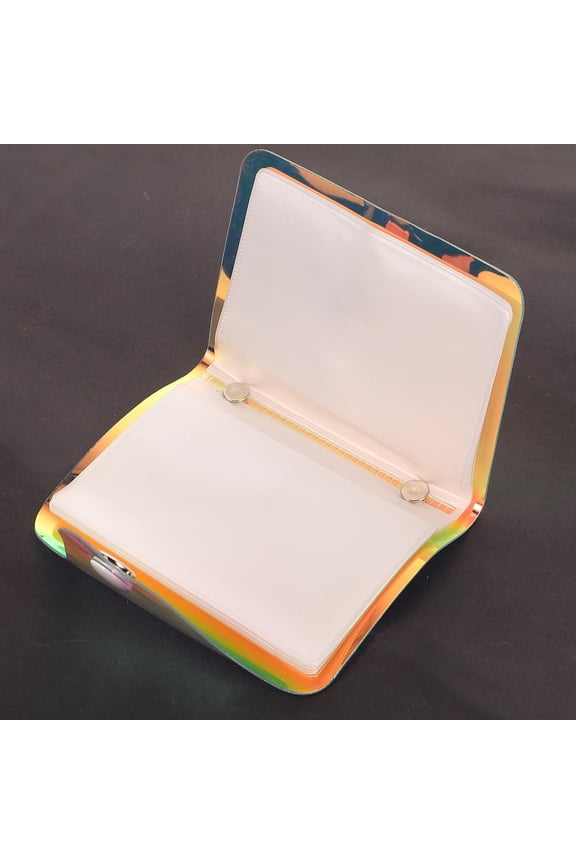 Holographic Card Holder Clear Bag Credit for Women Organizer Holders Travel Miss
