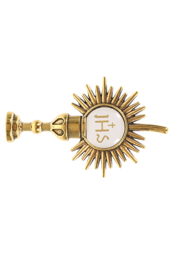 Golden Chalice Lapel Pin with Exquisite Craftsmanship for First Communion Gifts and Religious Accessories zinc alloy