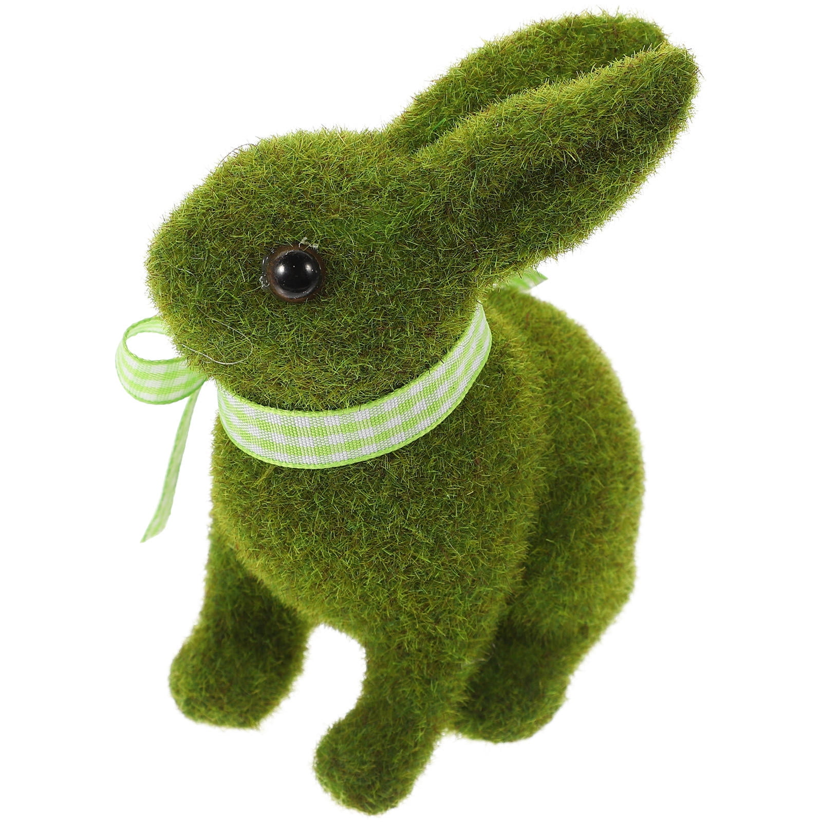 HOMEMAXS Household Rabbit Flocked Sculpture Decor Realistic Bunny Decor ...