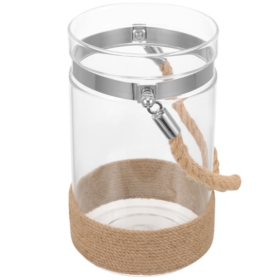 HOMEMAXS Modern Hanging Glass Hydroponic Vase for Flowers, Decorative Clear Plant Holder for Home and Office