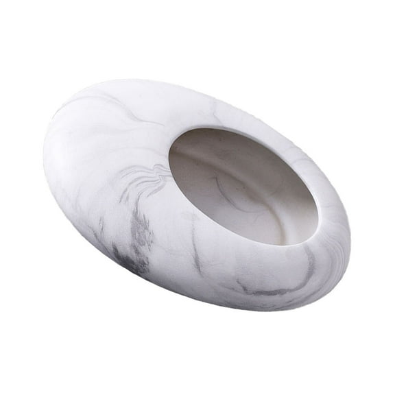 Indoor Home Decor Pebble Planter Flowerpot Elliptical Office