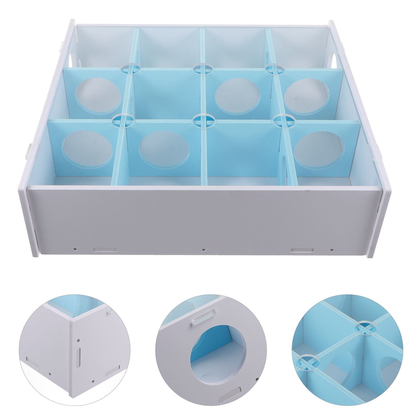 View of Indoor Play Hamster Exercise Toys 1Pack Blue Tunnel for Small Animals ...