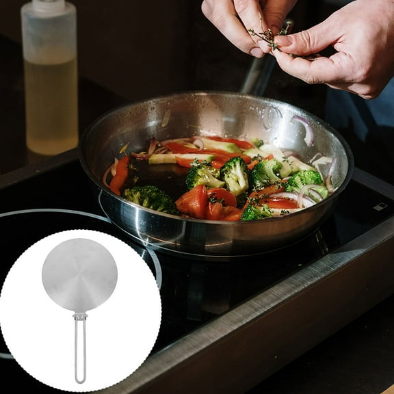 Induction Cooker Stainless Steel Heat Converter Disk for Cooking in Silver Color 9.45 Inches