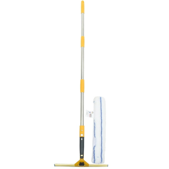 VERDANVERSE Window Cleaner Tool with Pole Stainless Steel 1 Set 56X14in