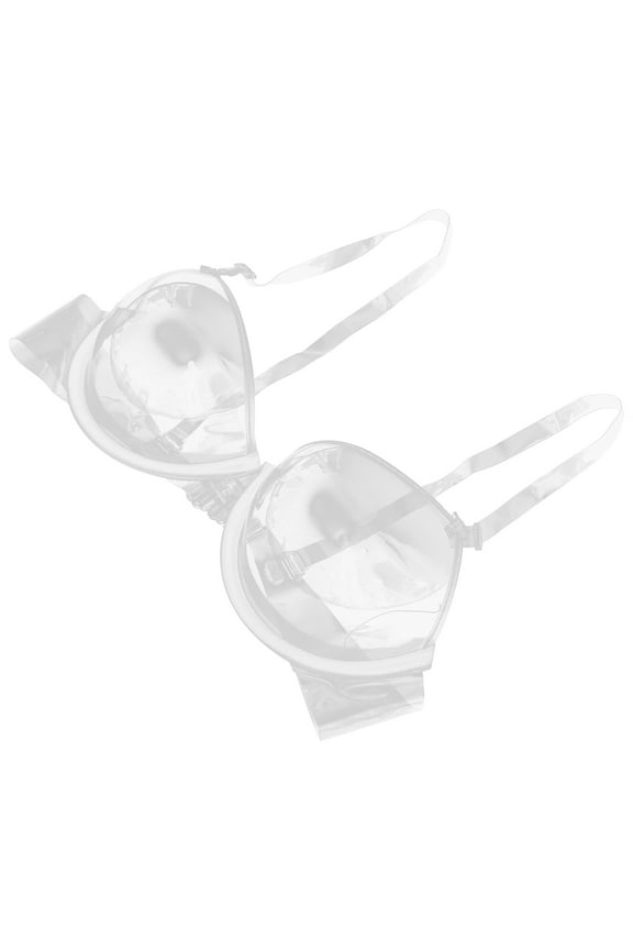 Invisible Ultra thin Plastic Shoulder Strap Bra Underwear (36)