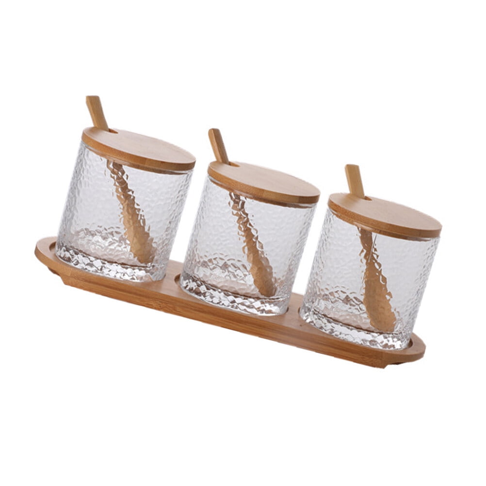 Jars with Lid Glass Seasoning Set Insect-proof Practical Spice ...